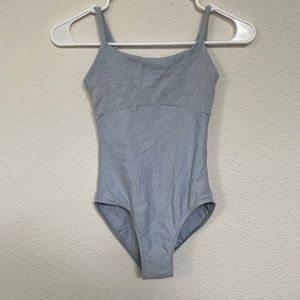 Light blue wear moi leotard